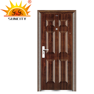 Dormitorio barato <span class=keywords><strong>de</strong></span> acero inoxidable <span class=keywords><strong>de</strong></span> hierro solo se puerta Exterior <span class=keywords><strong>diseño</strong></span> <span class=keywords><strong>para</strong></span> venta - Product Image 5