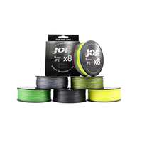 Vente en gros 300m 8X JOF Ligne de pêche tressée en PE multifilament super résistante Eau salée 8 brins Anti-morsure de poisson Ligne en PE