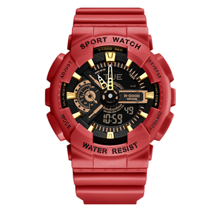 Hàng Mới Về 2023 Đồng Hồ Nam Kỹ Thuật Số Thể Thao Chống Nước Thạch Anh Hiển Thị Kép Kiểu G-style - Product Image 6