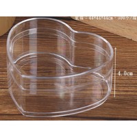 Boîte en plastique transparente de forme unique, de qualité alimentaire, en PS/PET, multi-tailles, personnalisée, pour gâteaux et biscuits