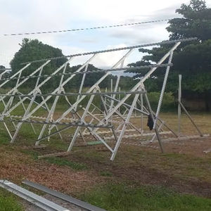 Système de montage au sol pour panneaux solaires réglable avec <span class=keywords><strong>poteau</strong></span> en acier, structure de pieux pour modules photovoltaïques, système de montage pour panneaux solaires - Product Image 1