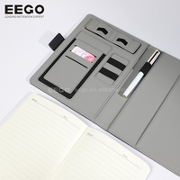 Agenda classique personnalisé avec logo, 100 pages intérieures, planificateur budgétaire rechargeable, carnet intelligent en cuir pour entreprise avec porte-stylo