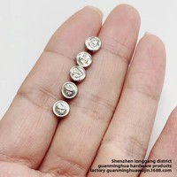 Mini boutons-ancres de 5 mm et 6 mm pour manteaux et vestes de poupées BJD, accessoires de boutons en alliage de zinc écologiques pour vêtements de petites poupées