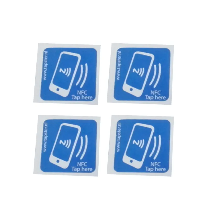 사용자 정의 인쇄 QR 코드 방수 강력한 접착 프로그래밍 가능 PVC RFID NFC 태그/라벨/스티커