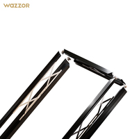 Ventanas corredizas verticales de aluminio ascendentes para apartamentos de primera clase Wazzor