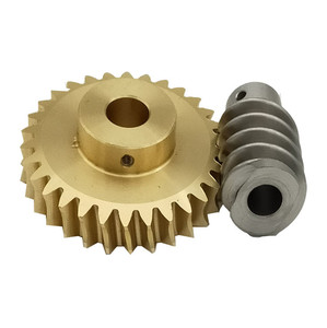 <strong>Worm</strong> Gear Set 20: 1 Brass <strong>Worm</strong> Gear Wheel And Metal Shaft High Torsion <strong>Worm</strong> Gear - Product Image 2