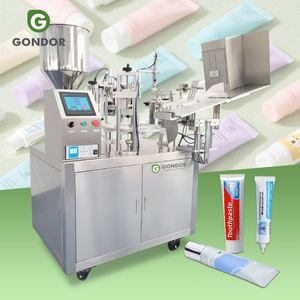 Semiautomático Abl Table Tooth Sealed Top Cosmetic Tail Hengxing Metal Soft Tube Fill and Seal Machine - Product Image 1