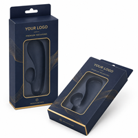 Caja de Empaque Personalizada para Masajeador Femenino, Juguetes Sexuales para Adultos, Caja Pequeña de Papel para Vibrador con Orificios para Colgar y Ventanas Transparentes
