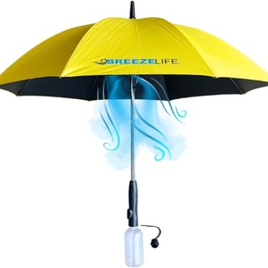 Outdoor Straight Mist Cooling Fan <b>Umbrella</b> with Manual Control Business Gift Set and Water Spray Function - Product Image 3