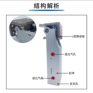 Pièces de machine de robot de moulage par injection, support latéral à rotation à 90 degrés avec crémaillère et chaîne, ensemble de cylindres 3240 4040 - Product Image 1