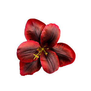Tête de fleur de lys artificielle à double pétale, réaliste, 9-10 cm, pour décoration de mariage, décoration de la maison, accessoires de photographie - Product Image 5