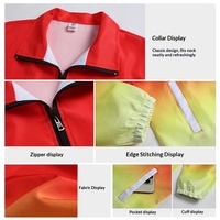 Blouson Bomber Sportif Printemps 100% Polyester avec Impression par Décharge Publicitaire/Thème Team Building Coupe Ample pour Événements Extérieurs