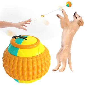 Hot Dog Tennis trasmettitore lancio palla da masticare giocattolo Pet Snack ricompensa addestramento cani palla