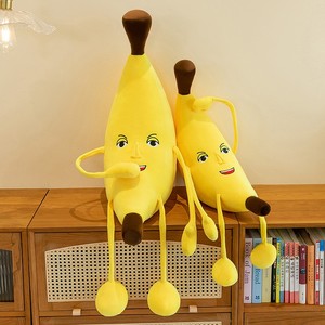 Oreillers en peluche personnalisables en usine Grandes bananes Oies blanches Éléphants en peluche douce en coton PP Vente en gros - Product Image 4