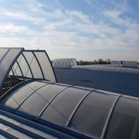 Système de bordure de toit d'aération de fumée naturelle pour votre toit de bâtiment en acier