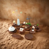 Support de carte en bois de noyer nord-américain de haute qualité, base sculptée et gravée, multifonctionnel, cadeau d'art de collection pour la maison