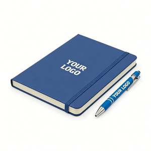 Cuaderno de Cuero PU Clásico, Portátil, para Oficina o Escuela, Personalizable, Artículos de Papelería, A5 A6 - Product Image 1