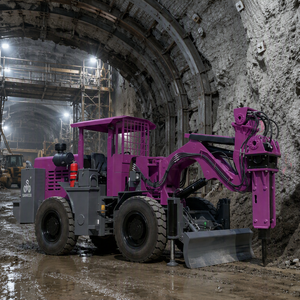 Machine de décompactage de tunnels avec flèche télescopique et tête de brise-roche inclinable pour machine de forage souterrain - Product Image 4