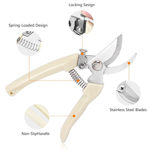 กรรไกรตัดแต่งกิ่งสแตนเลสแบบใหม่ สำหรับสวนดอกไม้ ต้นไม้ผลไม้ - Product Image 5