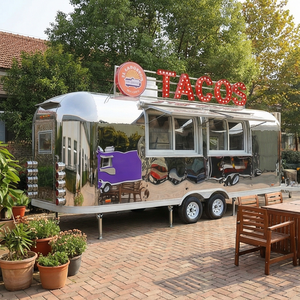 Remorque Food Truck Moderne d'Extérieur Entièrement Équipée <span class=keywords><strong>pour</strong></span> Frites, Jus, Churros, Hot-dogs, Pizza, Café – Kiosque Mobile <span class=keywords><strong>pour</strong></span> Mariages - Product Image 1