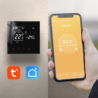 Termostato de calefacción de agua programable con wifi, termostato digital industrial con pantalla táctil