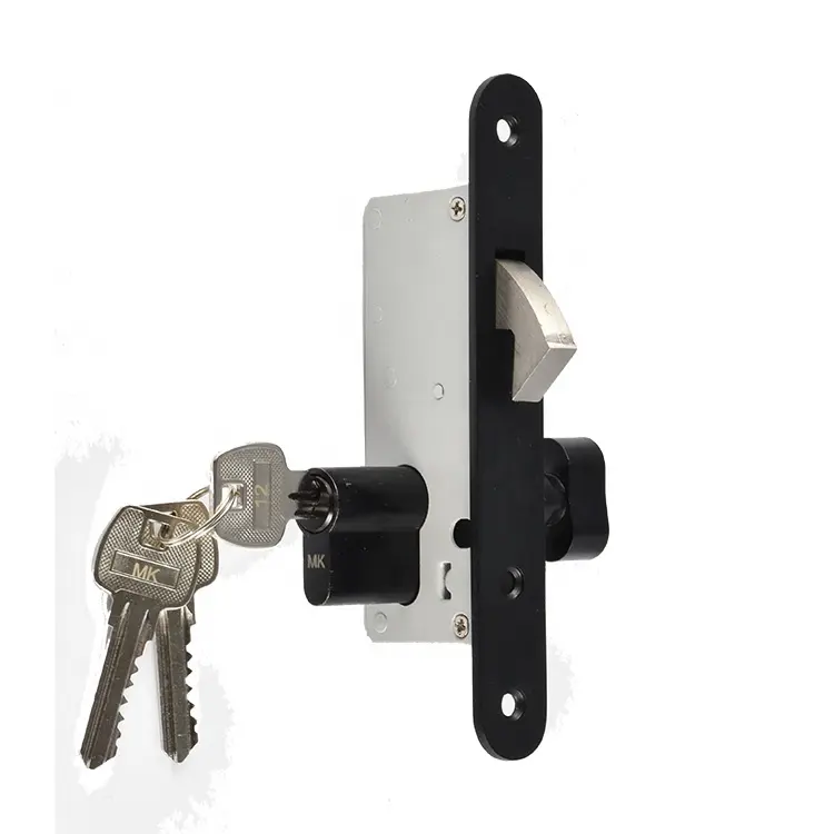 wooden handle hotel gate safety mortise set key locking system stainless steel door lock for aluminum door