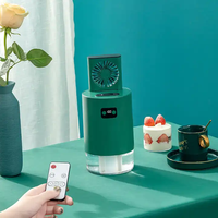 2023 Unique Portable sans fil 1000ml réservoir d'eau Mini humidificateur intelligent 2-en-1 Spray Rechargeable électronique Air ventilateur humidificateur