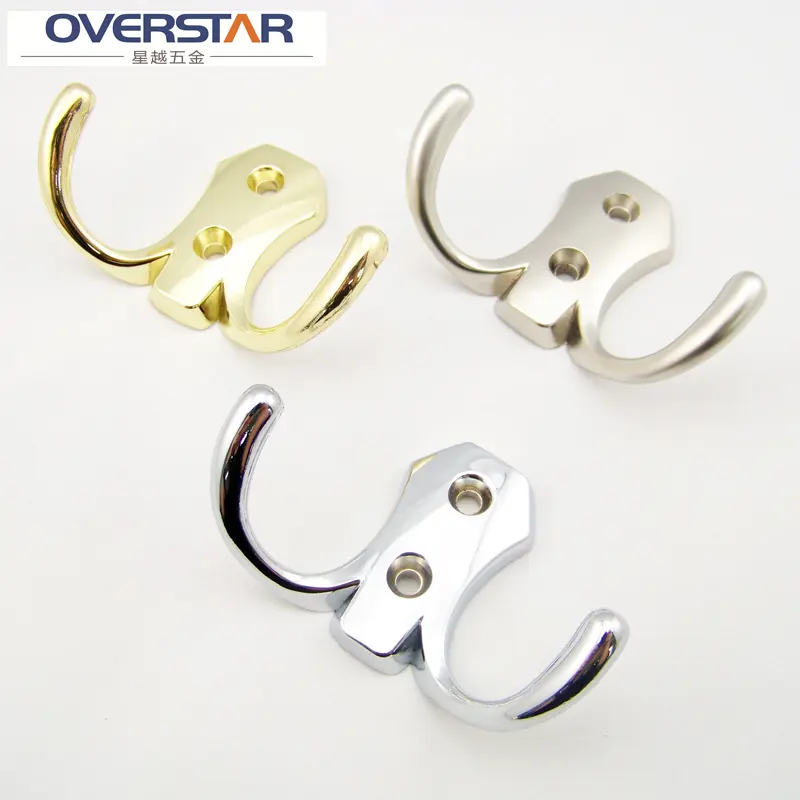 Modern Style Cloth Coat Wall Hooks Ganchos ganchos cromo ouro BSN Wall Hooks