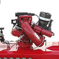 Robot Pemadam Kebakaran kelas industri yang dikendalikan dari jarak jauh mampu menangani kebakaran suhu tinggi dan berisiko tinggi