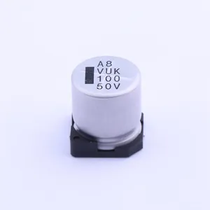 Original Nouveau En Stock Cap SMD Condensateur Électrolytique En Aluminium 100uF 50V 12.5*13.5mm VUK101M1HTR-1313 Composants Électroniques