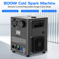 UKING 2 pièces avec flight case, machine à étincelles froides 800W pour effets de scène et de mariage, équipement DMX, télécommande, machine à feux d'artifice