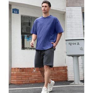 T-shirts Oversize Homme Keepsowing – Effet Délavé Acide, Coupe Ample, Style Vintage, Manches Courtes, Streetwear Décontracté en Coton Jersey Anti-UV - Product Image 4