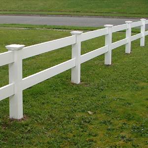 Recinzione per Cavalli in Vinile PVC Bianco a Tre Traverse per Ranch e Fattoria Ampiamente Utilizzata da Giardino di Facile Montaggio Fai da Te - Product Image 3