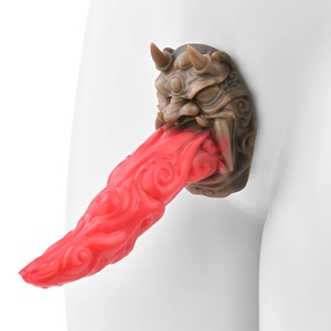 Monster Demon Big Red Tongue <b>Dildo</b> Fantasy Art <b>Dildo</b> Toy Vaginal Orgsm Massage <b>Dildo</b> Anal Plug Adult Sex Toys Supplier Wholesale - Product Image 4