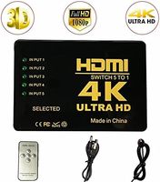 SYONG 4K x 2K 3 ports HD MI Switcher 3x1 HD MI Switch Box 4K30Hz 3 en 1 3 à 1 4K X 2K Ultra HD 3D 1080P