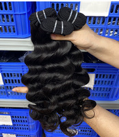 Extensiones de Cabello Humano Virgen Vietnamita Liso Natural, Súper Doble Trama, Tejido a Mano, Todos los Colores, Para Salón de Belleza, Sin Caída