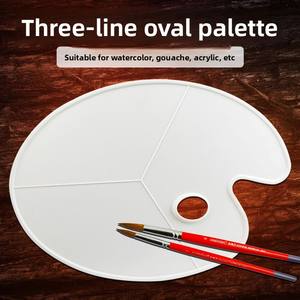 Paleta de Plástico Transparente Básica para Niños, Suministros de Acuarela, Paleta de PP para Estudiantes, Pintura Artística, Bandeja de Pintura Plástica para Mezclar Colores - Product Image 6