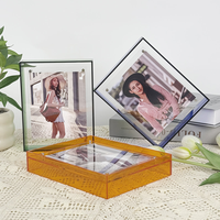 Cadre photo flottant magnétique en acrylique transparent, directement de l'usine, pour bureau, étagère, décoration intérieure