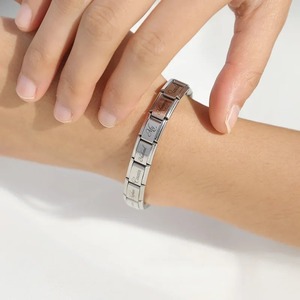 Hapiship Ciondoli Italiani per Bracciali Fratello Zia Figlio Mia Moglie Nonno Famiglia Papà Ciondolo Italiano Bracciali all'Ingrosso DJ215 - Product Image 2