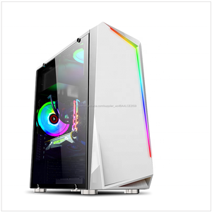 Gaming <span class=keywords><strong>ATX</strong></span> caso nuevo diseño de la <span class=keywords><strong>caja</strong></span> de la PC de la <span class=keywords><strong>Torre</strong></span> del chasis del ordenador de escritorio de C005 blanco - Product Image 1
