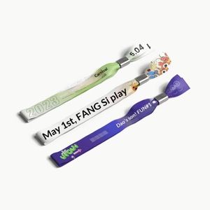 Bracelets en polyester personnalisés OEM pour l'accès aux événements - Sangles en tissu écologiques - Product Image 6