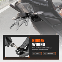 طقم NICECNC CNC من الألومنيوم لإزالة الرفرف الخلفي لدراجات KTM DUKE 125 250 390 موديلات 2024-2026، حامل لوحة الترخيص سهل التركيب