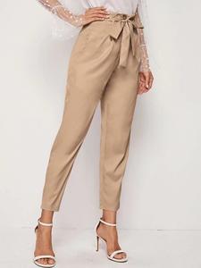 <span class=keywords><strong>Pantalon</strong></span> de costume d'été pour <span class=keywords><strong>femme</strong></span>, taille haute, <span class=keywords><strong>pantalon</strong></span> de bureau d'été pour <span class=keywords><strong>femme</strong></span>, <span class=keywords><strong>pantalon</strong></span> fuselé, taille papier, ceinture intégrée, poche oblique, <span class=keywords><strong>pantalon</strong></span> sur mesure - Product Image 2