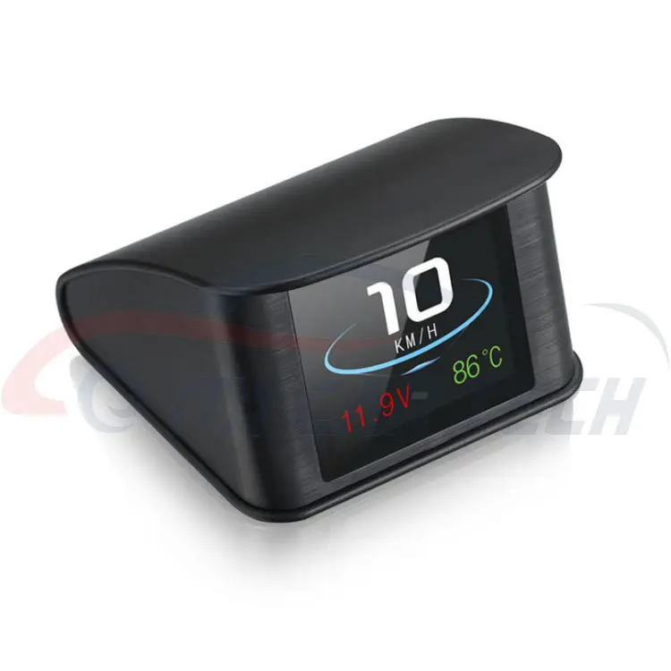 2020 NUOVO misuratore di velocità OBD2 calibro HUD P10 OBD Intelligente Dispositivo Digitale e Auto Sopra L'allarme di Velocità
