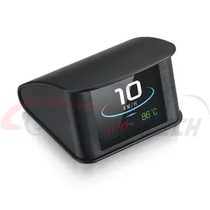 2020新しいスピードメーターOBD2ゲージHUDP10 OBDスマートデジタルデバイスと車のオーバースピードアラーム