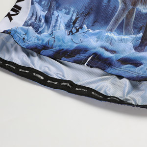 Maillot de cyclisme personnalisé avec graphique de loup, sublimation, manches longues et courtes, imprimé animal sauvage, séchage rapide, haut de cyclisme pour les équipes et les clubs de cyclistes - Product Image 5