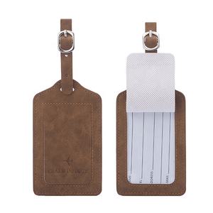 Sacs de voyage avec Logo personnalisé, sangle ajustable réutilisable adaptée, étiquettes de <span class=keywords><strong>bagages</strong></span> <span class=keywords><strong>en</strong></span> cuir véritable - Product Image 3