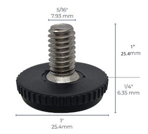 Pies de nivelación de goma ajustables para muebles de 1 "en rosca de acero inoxidable 304 en personalización de alta calidad compatible - Product Image 2
