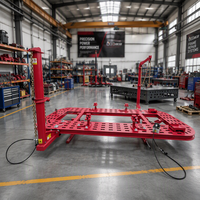 Machine de redressage de châssis robuste OBEC, banc de réparation de châssis de gros véhicules avec tirage hydraulique haute puissance pour services de flotte