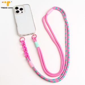 Cordon long en polyester de haute qualité, pratique, détachable, <span class=keywords><strong>collier</strong></span> transversal pour étuis de téléphone portable avec sangle 17 Pro Max - Product Image 2